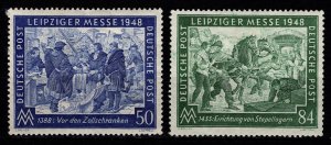 Germany [British/US/Russia Zone] 1948 Leipzig Spring Fair, Set [Unused]