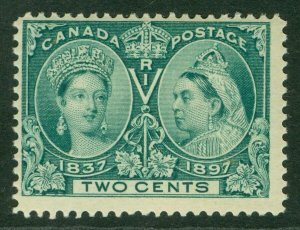 SG 124 Canada 1897. 2c green. Unmounted mint CAT £35