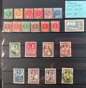 NIGERIA Mint/Used KGV issues  *1914-36* From Big Box - See Description