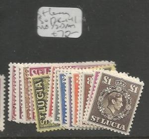 St Lucia SG 128-41 MOG, some low values MNH (4cqu) 