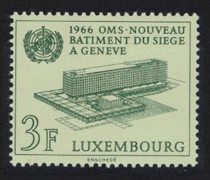 Luxembourg Medicine WHO Headquarters Geneva 1966 MNH SG#778 MI#724