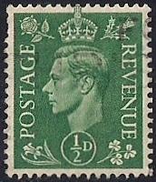 Great Britain #258 1/2P George used EGRADED XF-SUPERB 97 XXF