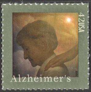 SC#4358 42¢ Alzheimer's Awareness Single (2008) SA