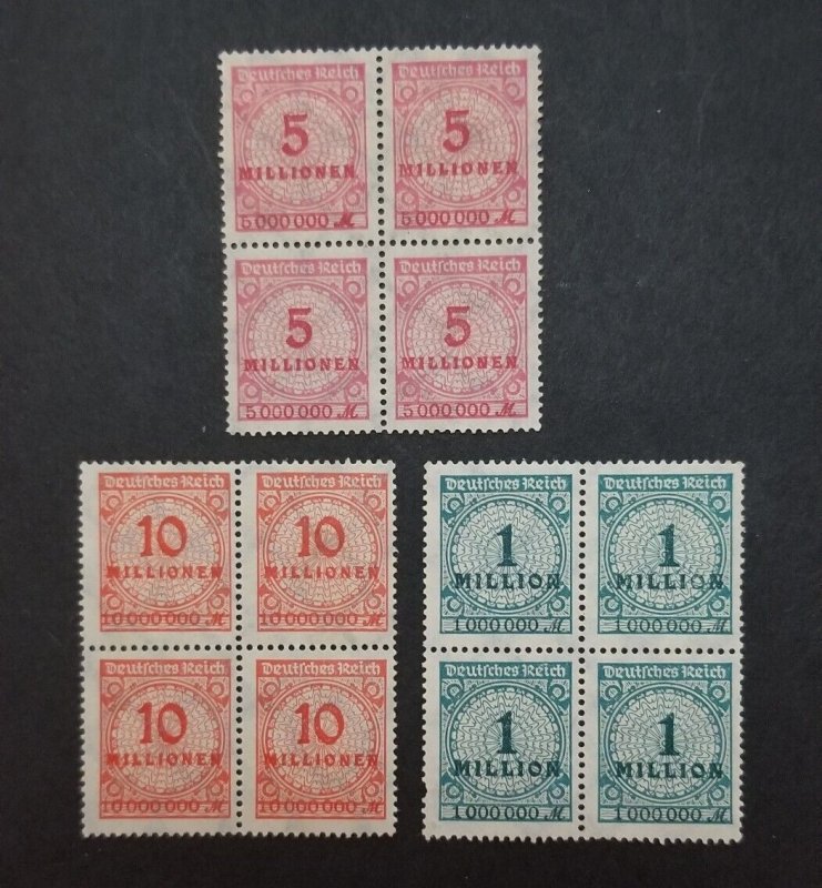 GERMANY Vintage Stamp Blocks MINT MNH OG Unused T8327