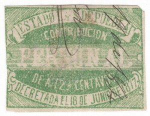 (I.B) Mexico Revenue : Personal Tax 12½c (Puebla)