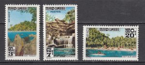 j42434 Stamps 1963 cambodia set mlh #123-5 views