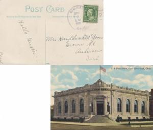 United States Ohio Signal 1911 doane 3/2  1890-1959  PPC (U.S. Post Office, E...