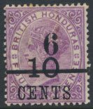 British Honduras SG 44 SC # 33 MH OPT black  wmk Crown CA see scans and details