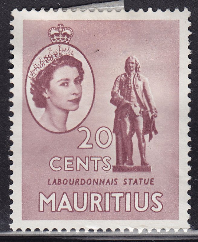 Mauritius 257 Labourdonnais Statue 1953