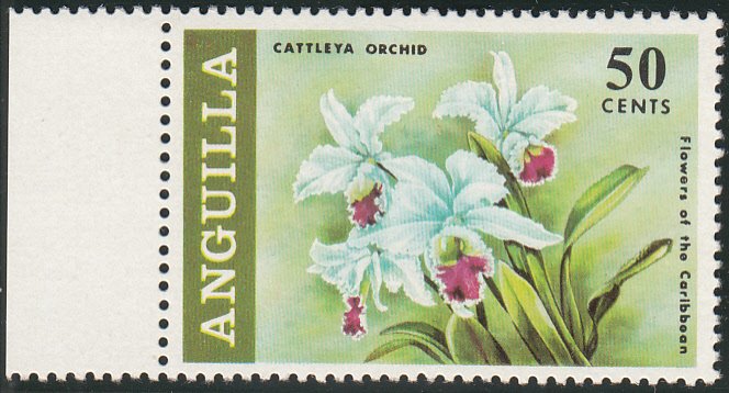 Anguilla 1969 MNH Sc #73 50c Cattleta Orchid Flowers