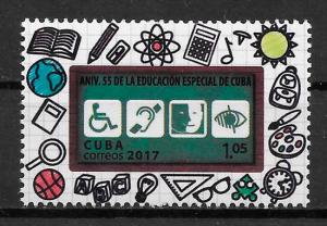 CUBA Sc# 5888  SPECIAL EDUCATION school  2017  MNH mint