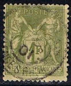 France 1883,Sc.#84 used, Peace and Commerce (Type Sage)