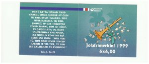 FAROE ISLANDS SC.369a BIBLE STORIES LUKE 1:26-28 MNH BOOKLET EV3