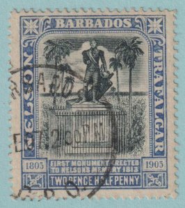 BARBADOS 112a  SG162a  USED -  INDIGO AND BLACK - NO FAULTS VERY FINE! - JLX