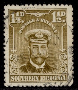 RHODESIA GV SG198, 1½d bistre-brown, FINE USED.