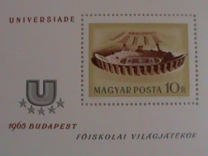 HUNGARY STAMP: UNIVARSIADE MINT NOT HING SOUVENIR SHEET