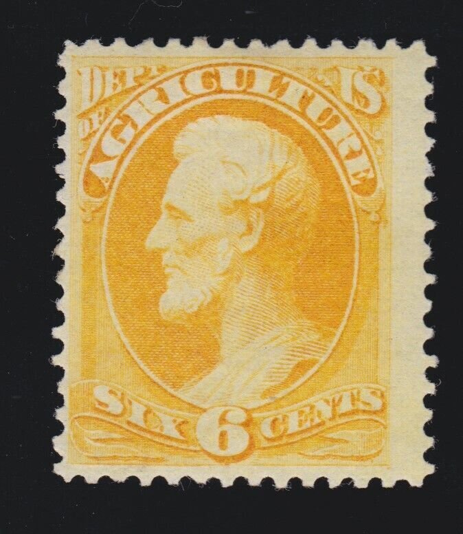 US O4 6c Agriculture Department Official Mint F-VF OG H SCV $275