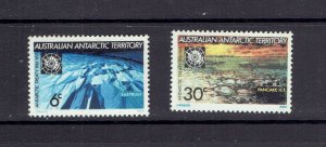 AUSTRALIAN  ANTARCTIC TERRITORY - 1971 ANTARCTIC TREATY - SCOTT L19 TO L20 - MNH