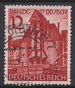 Germ. Sc 493 Danzig ist Deutsch (German) Used L19