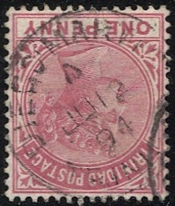 TRINIDAD 1883  Sc 69  1d  Used, DIEGO-MARTIN postmark/cancel