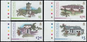 Hong Kong #720-723  MNH - Traditional Buildings (1995)