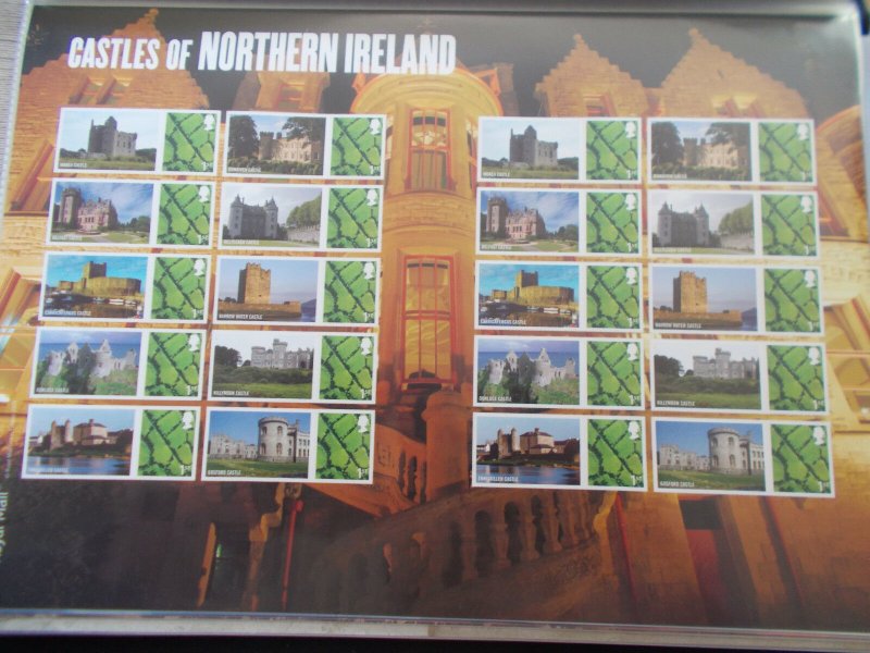 2009 Castles of Northern Ireland Smiler Sheet LS58 Cat £24 - At A Great Price!