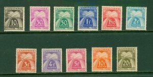 FRENCH ANDORRA J21-31 MH RL 3922 CV $39.90 BIN $22.00