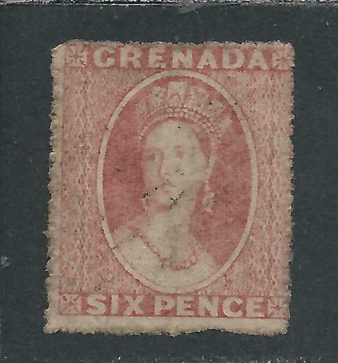 GRENADA 1861 6d ROSE FU SG 3 CAT £90