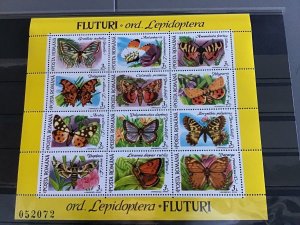 Romania Butterflies mint never hinged  stamps sheet R24411