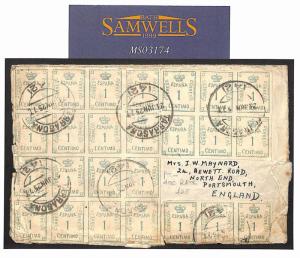 MS3174 1925 SPAIN to GB Cover. PTO 40c rate