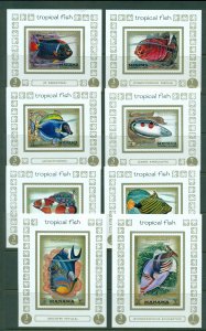 Manama 1971 Mi#777-784 Marine Life, Tropical Fish 8xDLMS MLH