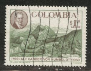 Colombia Scott C513 Used  Airmail stamp 1969