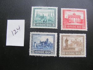 Germany 1930 MNH SC B34-B37 SET  XF 140 EUROS (124)