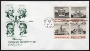 SC#1779-82 15¢ American Architecture : Artmaster (1979) Unaddressed
