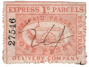 (I.B) Cinderella : Private Carrier - Express Parcels 1d (London)