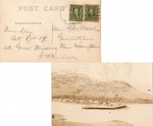 United States Alaska Unalaska 1909 doane 3/2  Type 2  PPC (Real Photo Unalask...