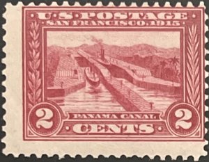 Scott #398 1913 2¢ Panama-Pacific Exposition Panama Canal perf. 12 MNH OG