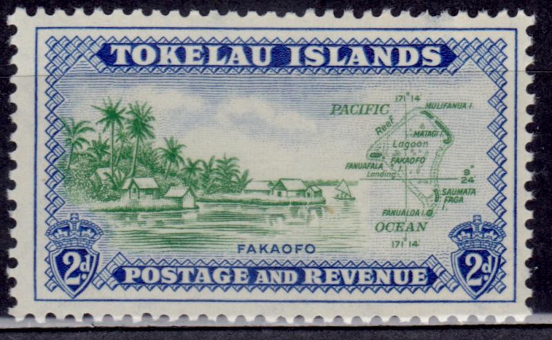 Tokelau Islands, 1948, Fakaofo, Sc#3, used