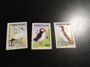 Faroe Islands sc 36-38 MNH comp set