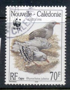 New Caledonia 1998 WWF Kagu, Bird 70f FU