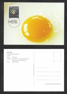 SE)2004 LIECHTENSTEIN, MAXIMA EGG CARD, THE EXACT SCIENCES, CHEMISTRY, UNCIRCUL