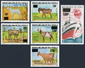 Mali 497-502,MNH.Michel 1001-1006. New value 1984.Goats.World UPU Day.