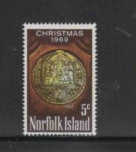 NORFOLK ISLAND #125 1969 CHRISTMAS MINT VF NH O.G