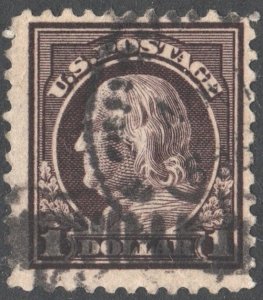 SC#518 $1.00 Franklin Single (1917) Used