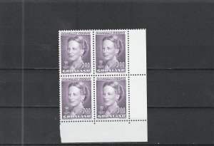 Greenland  Scott#  229  MNH  Block of 4  (1994 Queen Margrethe)