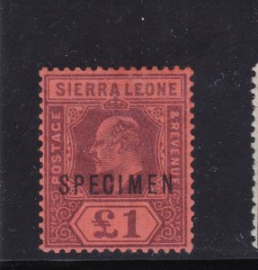 Sierra Leone Stamp Specimen SC 76 SG 85 Mint Hinged Wmk 2 CA