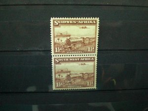 South West Africa  Scott # 110 pair MLH zn27