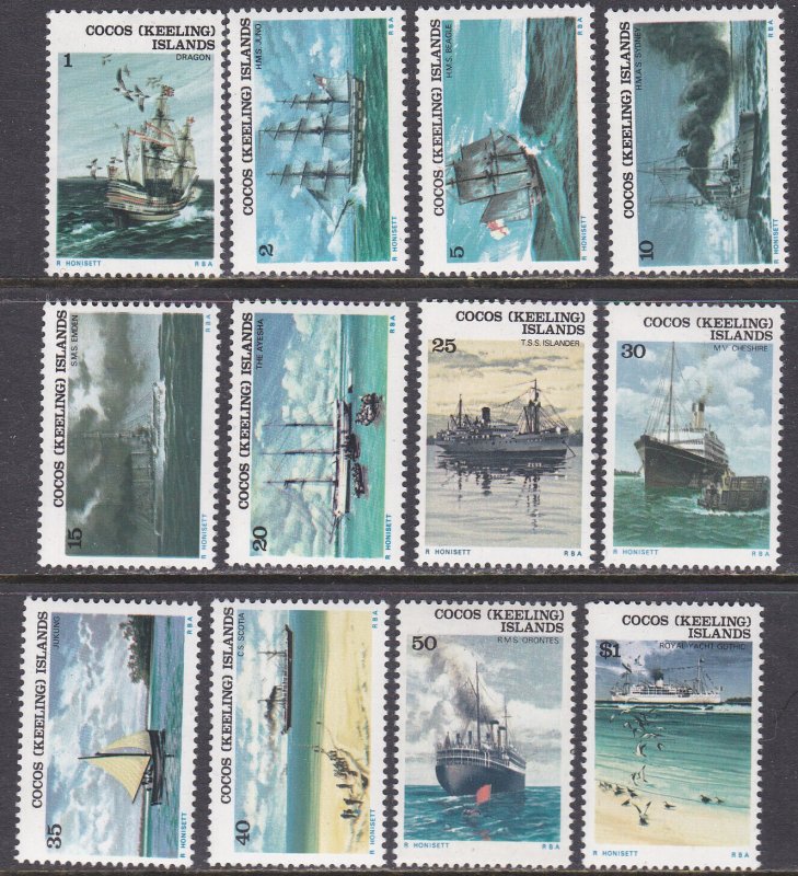 Cocos Islands Sc #20-31 MNH