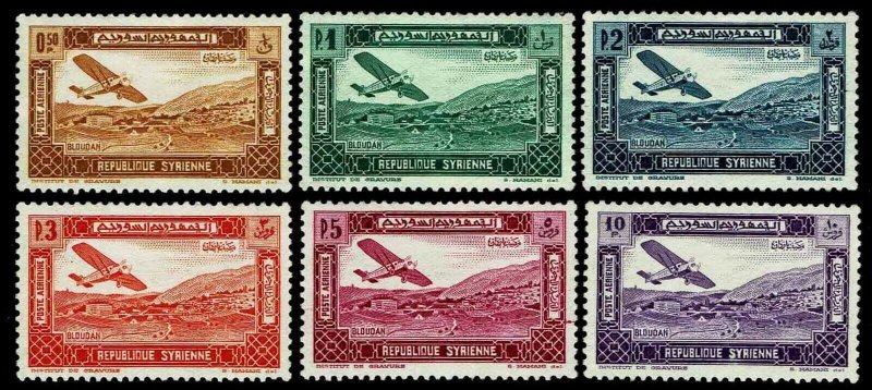 1937 Syria #C57-62 Airmail - Unused NG - VF - CV$45.50 (ESP#4171)