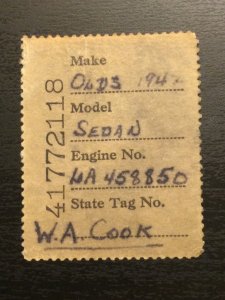 US SC# RV30 Motor Vehicle Use Stamp